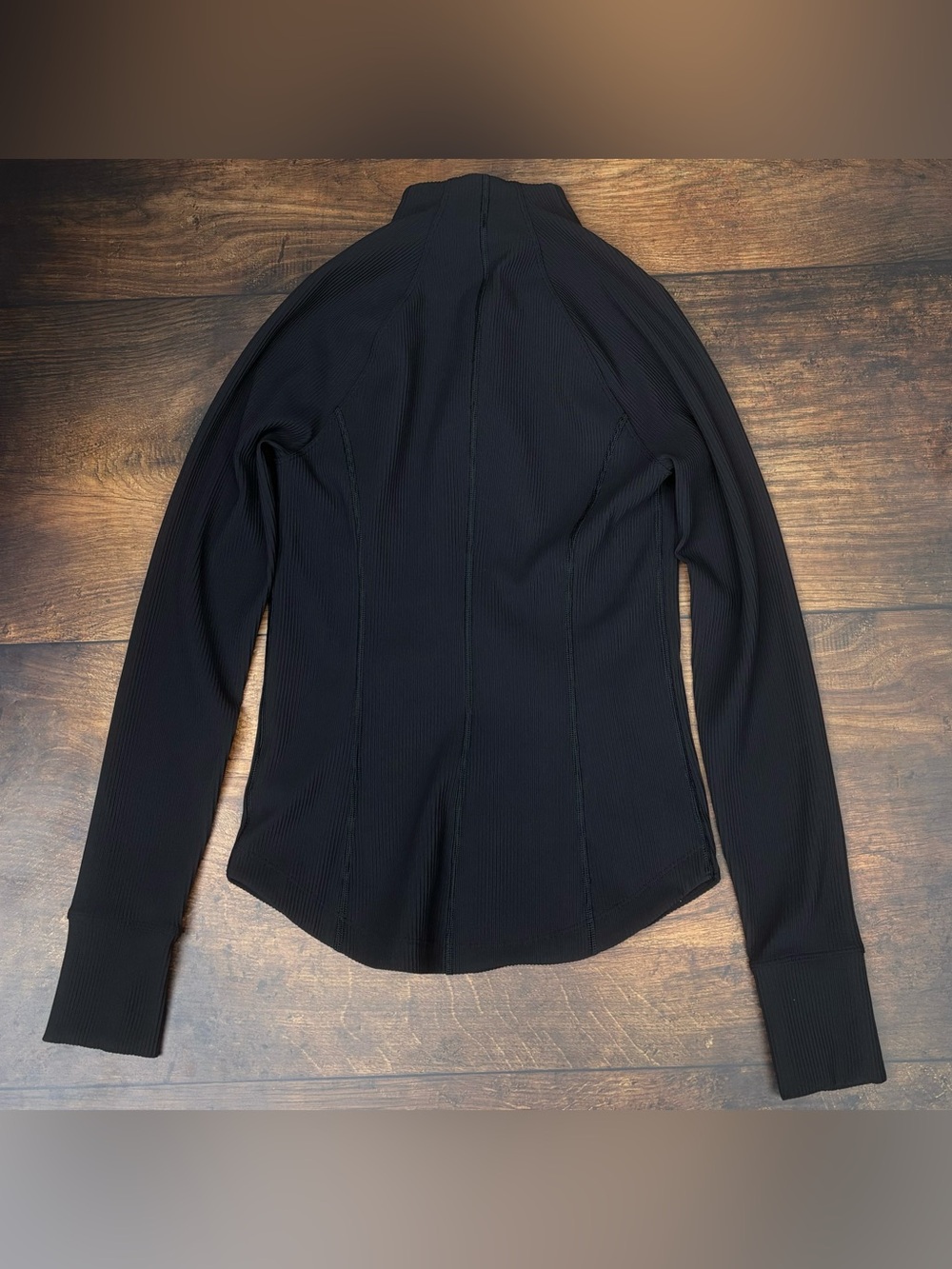 Athleta Ribbed Jacket In Black Size XS - Picture 2 of 8